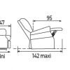 Comfort plus mini Kleine taille 2 motoren